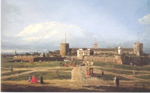 ミラノのスフォルツェスコ城 作： Bernardo Bellotto